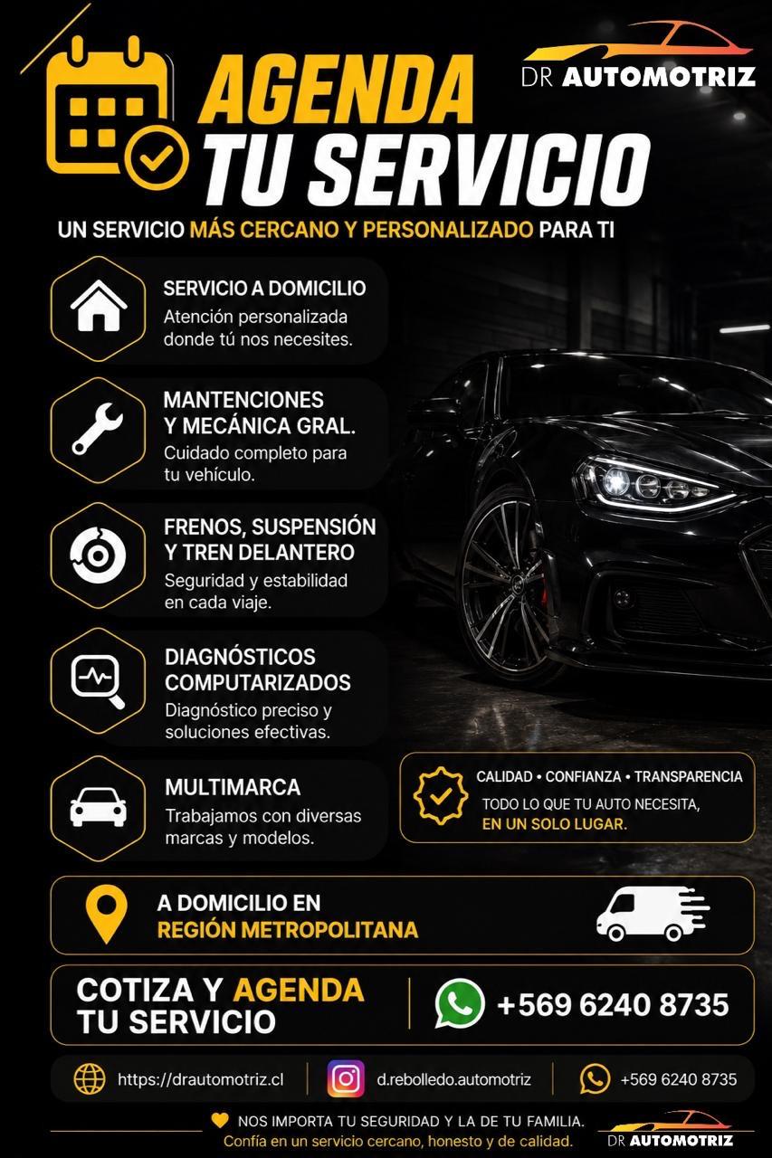 Agenda tu servicio mecánico a domicilio en Santiago con DRAUTOMOTRIZ - Mecánico certificado a domicilio